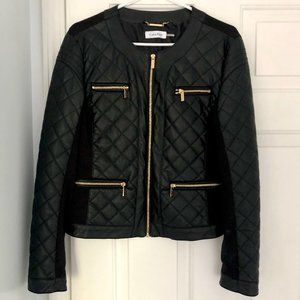 Calvin Klein Quilted Leather Jacket